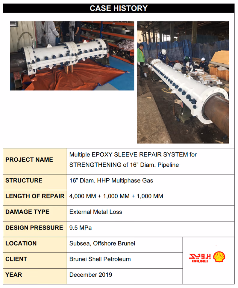 Sistemas de reparación con envolvente en ductos offshore y onshore: foto 5